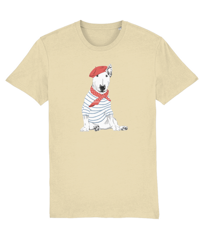 Men's Bull Terrier French Artist T-Shirt