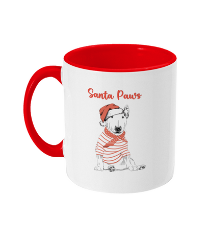 Two Toned Mug Santa Paws tea mug