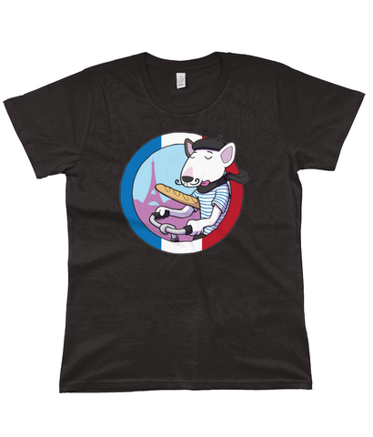 Women's Bull Terrier French Cyclist Classic T-Shirt