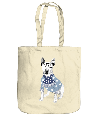 Bull terrier Disco Dog EarthAware Organic Spring Tote Bag