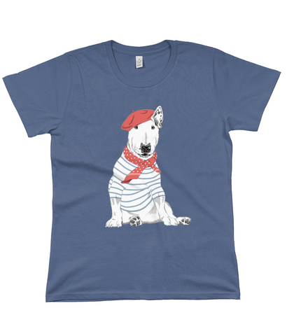 Women's Bull Terrier French Artist Classic T-Shirt