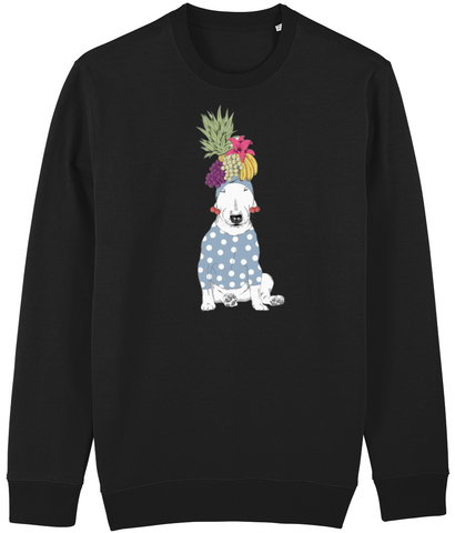 Bull Terrier Fruit Hat Big Design Changer Sweater