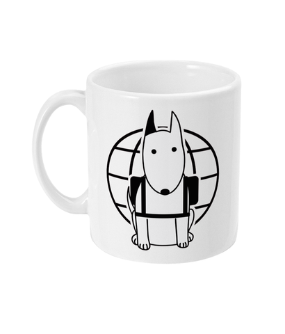 Bull Terrier Backpacker Tea Cup